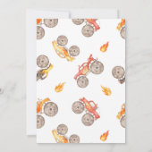 Monster Truck Boy Two Fast 2nd Birthday Party Einladung (Rückseite)