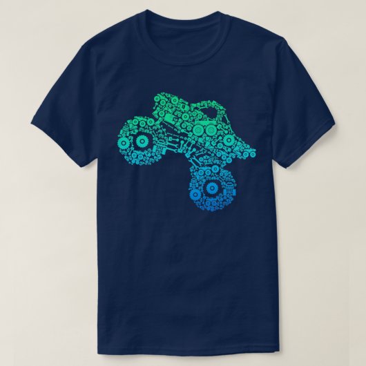 Monster Truck Boys Kinder Mädchen T-Shirt (Design vorne)