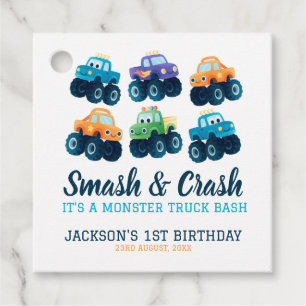 Monster Truck Boys Niedliche Geburtstag Geschenkanhänger