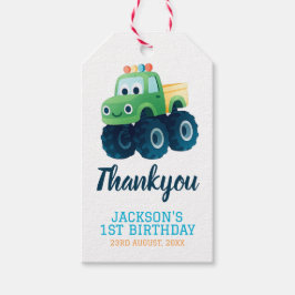 Monster Truck Boys Niedliche Geburtstag Geschenkanhänger
