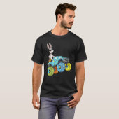 Monster Truck Bunny Eggs Osterfeier Jagen T-Shirt (Vorne ganz)
