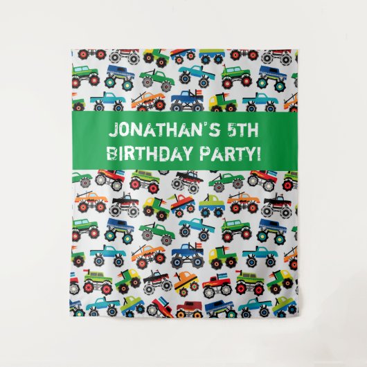 Monster Truck Childrens Wandteppich (Vorderseite)