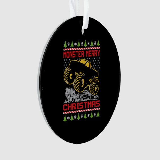 Monster Truck Christmas Ornament (Vorderseite)