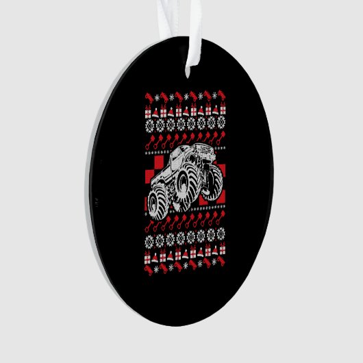 Monster Truck Christmas Ornament (Vorderseite)