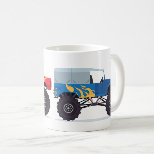 Monster Truck Coffee Tasse (VorderseiteRechts)