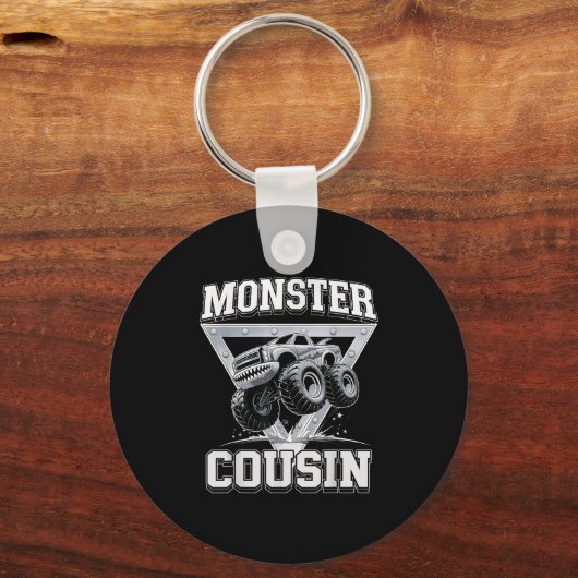 Monster Truck Cousin Fathers Day Monster Truck Are Schlüsselanhänger (Vorderseite)