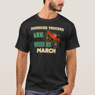 Monster Truck Crusher Jam Birthday Bday Geboren in T-Shirt