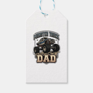 Monster Truck Dad Vintage Vector T-Shirt Design_1 Geschenkanhänger
