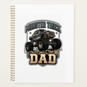 Monster Truck Dad Vintage Vector T-Shirt Design_1 Planer