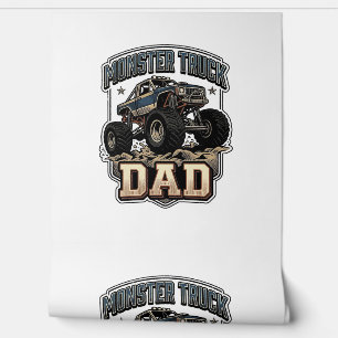 Monster Truck Dad Vintage Vector T-Shirt Design_1 Tapete