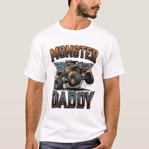 Monster Truck Daddy Vintage Gravur Shirt Design