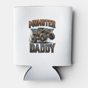 Monster Truck Daddy Vintage Gravur Shirt Design Dosenkühler