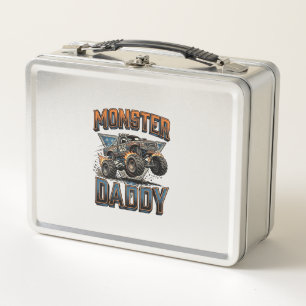 Monster Truck Daddy Vintage Gravur Shirt Design Metall Brotdose