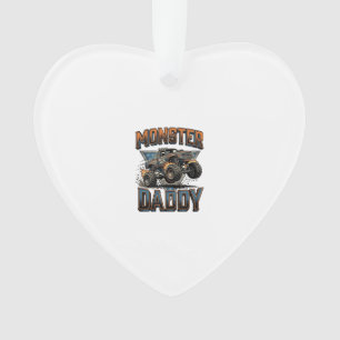 Monster Truck Daddy Vintage Gravur Shirt Design Ornament