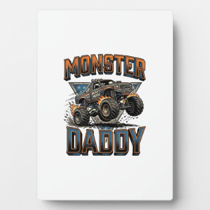Monster Truck Daddy Vintage Gravur T-Shirt Design Fotoplatte