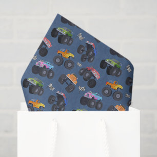 Monster-Truck-Dekorpapier, großes Rad Seidenpapier