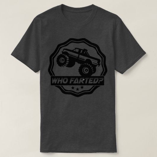 Monster Truck, der Sticker gefärbt hat T-Shirt (Design vorne)