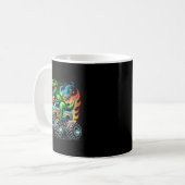 Monster Truck Dinosaur Birthday Party Monster Truc Kaffeetasse (Vorderseite Links)