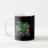 Monster Truck Dinosaur Birthday Party Monster Truc Kaffeetasse (Links)