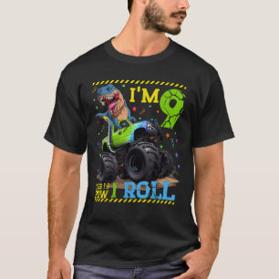 Monster Truck Dinosaur I m 9 So Roll ich 9 T-Shirt