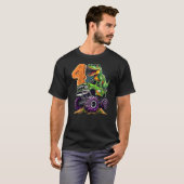 Monster Truck Dinosaur T-Rex 4th Birthday Boy 4 Ye T-Shirt (Vorne ganz)
