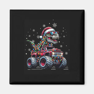 Monster Truck Dinosaur Trex Weihnachten Jungen Kin Magnet