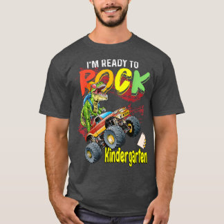 Monster Truck Dinosaurier Boys ich bin bereit zu R T-Shirt