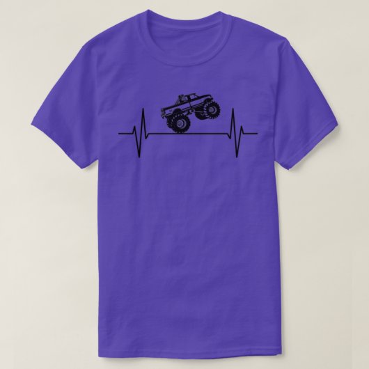 Monster Truck ECG Pulse Heartline Heartbeat Freque T-Shirt (Design vorne)