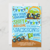 Monster Truck Einladung Monster Truck Geburtstag (Vorderseite)