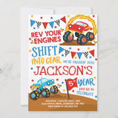 Monster Truck Einladung Monster Truck Geburtstag (Vorderseite)