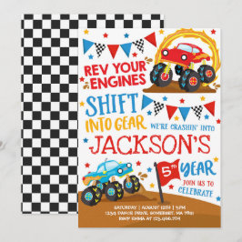 Monster Truck Einladung Monster Truck Geburtstag