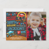 Monster Truck Einladung Monster Truck Geburtstag (Vorderseite)