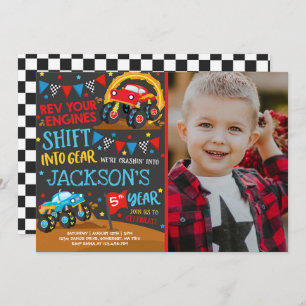 Monster Truck Einladung Monster Truck Geburtstag