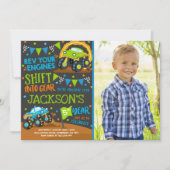 Monster Truck Einladung Monster Truck Geburtstag (Vorderseite)