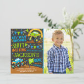 Monster Truck Einladung Monster Truck Geburtstag (Stehend Vorderseite)