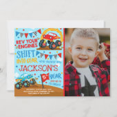 Monster Truck Einladung Monster Truck Geburtstag (Vorderseite)