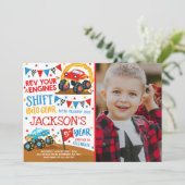 Monster Truck Einladung Monster Truck Geburtstag (Stehend Vorderseite)