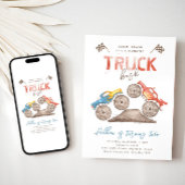 Monster Truck Einladung zum Geburtstag | Monster T