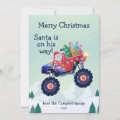 Monster Truck Feiertagskarte (Vorderseite)