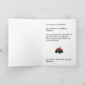 Monster Truck Geburtstag des Jungen Karte (Innenseite)