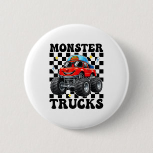 Monster-Truck-Geburtstag für Kleinkinder Jugend &a Button