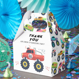 Monster-Truck-Geburtstags-Dankeschön-Kinderparty Geschenkschachtel
