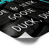 Monster Truck Geburtstagsparty Milestone Zeichen Poster (Ecke)