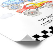 Monster Truck Geburtstagsparty Poster (Ecke)