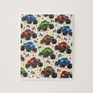 Monster-Truck-Geschenkpapier Puzzle