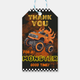 Monster Truck Gevor Tag Geschenkanhänger