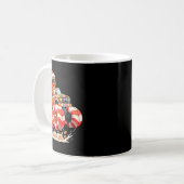 Monster Truck Gingerbread Man Christmas Kaffeetasse (Vorderseite Links)