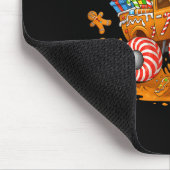 Monster Truck Gingerbread Man Funny Christmas Baki Mousepad (Ecke)