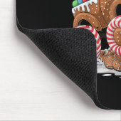 Monster Truck Gingerbread Man Funny Christmas Baki Mousepad (Ecke)