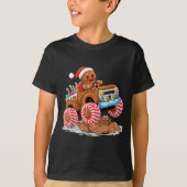 Monster Truck Gingerbread Man Funny Christmas Baki T-Shirt (Vorderseite)